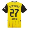 Conjunto (Camiseta+Pantalón Corto) Borussia Dortmund Adeyemi 27 Primera Equipación 2024-25 - Niño